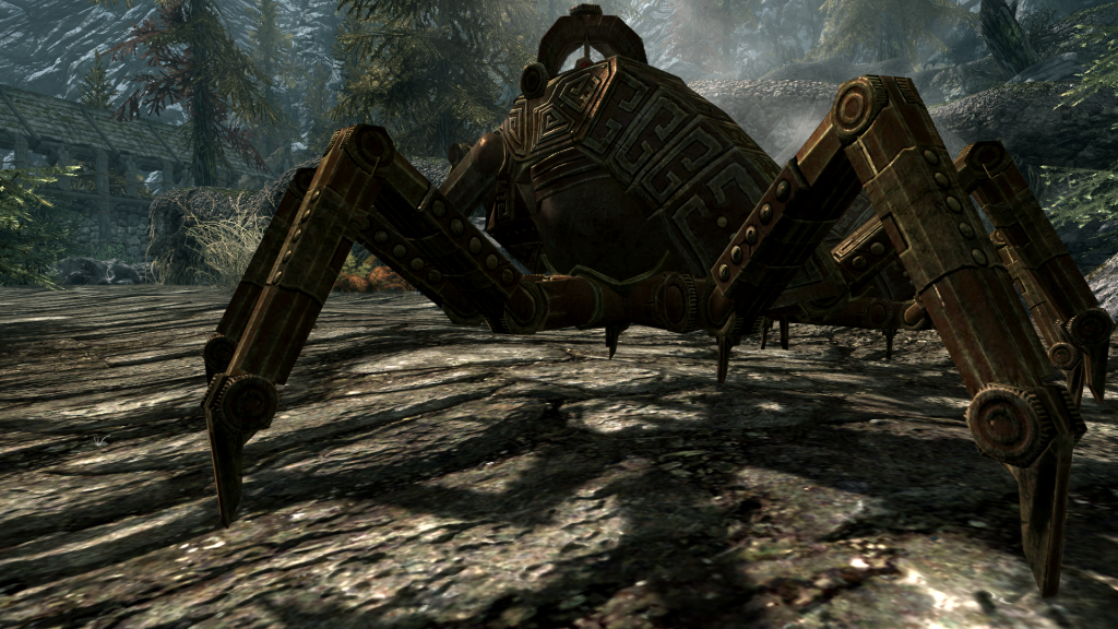 Better Dwemer Spider Textures By Naitrii Skyrim LE Mods Step Mods